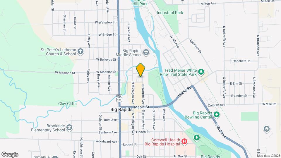 307 N Warren Ave Map and Location Details