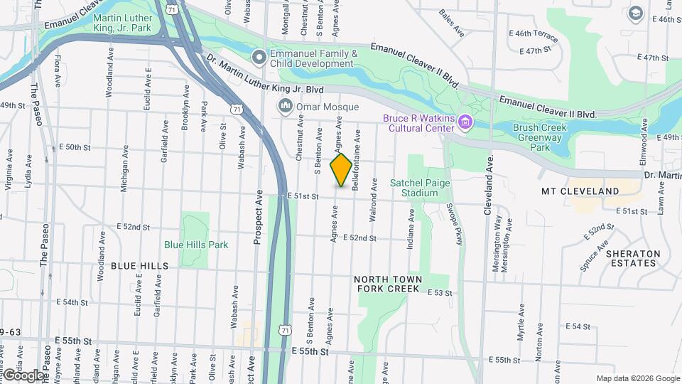 5041 Agnes Ave Map and Location Details