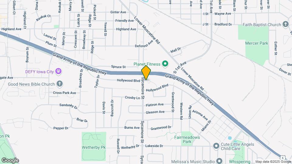 1853 Hollywood Ct Map and Location Details