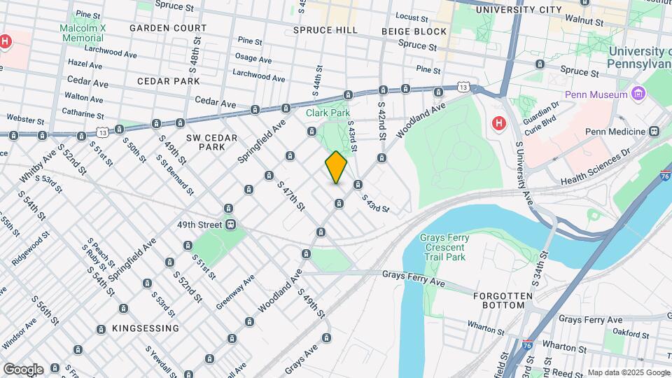 1240 S Melville St Map and Location Details