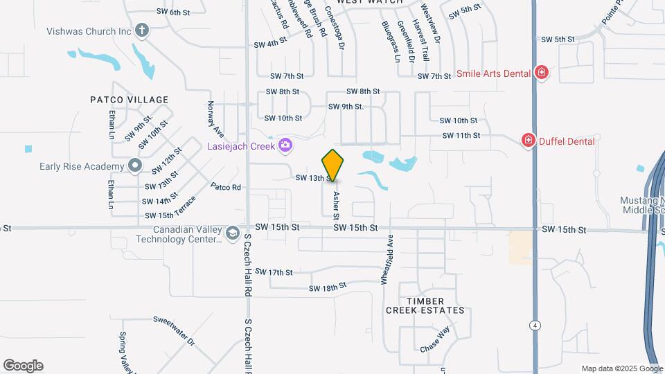 1405 Asher St Map and Location Details