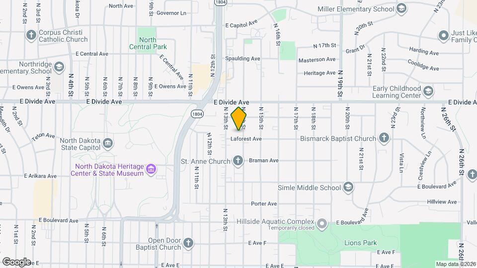 1504 N 14th St Map and Location Details
