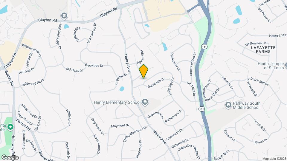 874 Hollyridge Dr Map and Location Details
