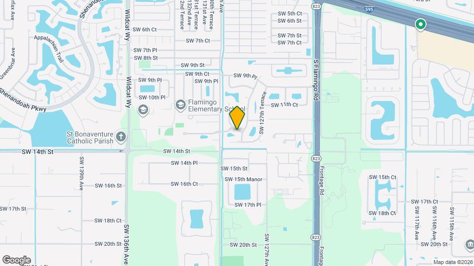 1321 SW 129th Way Map and Location Details