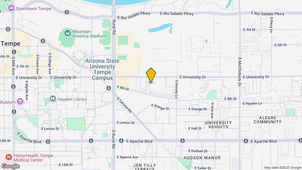 1223 E University Dr-Unit -4 Map and Location Details