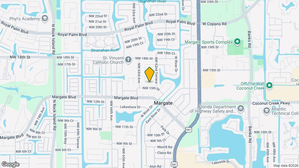 6232 NW 15th Ct Map and Location Details