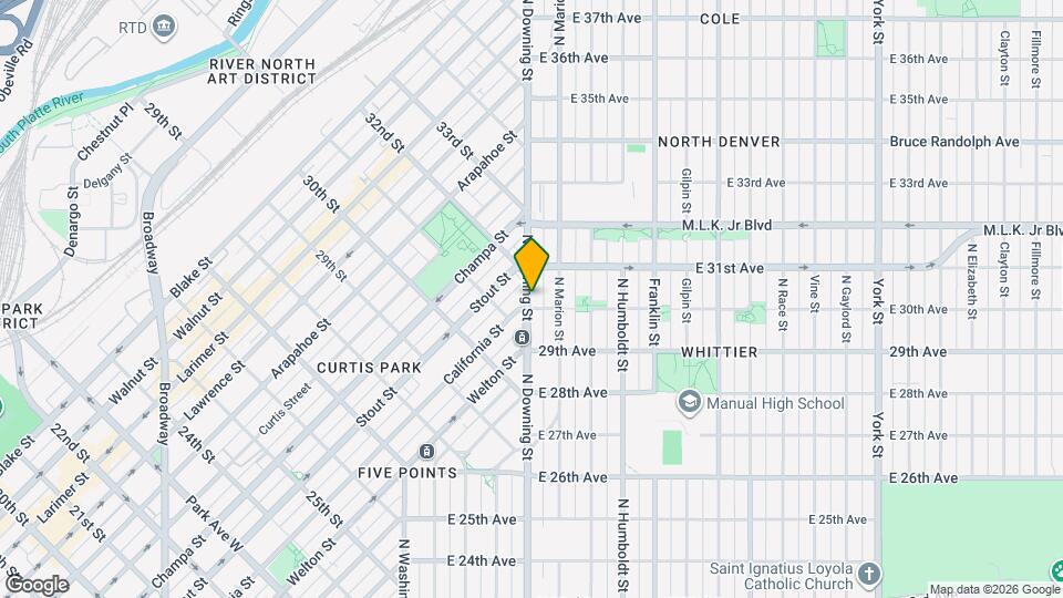 3012 N Downing St Map and Location Details