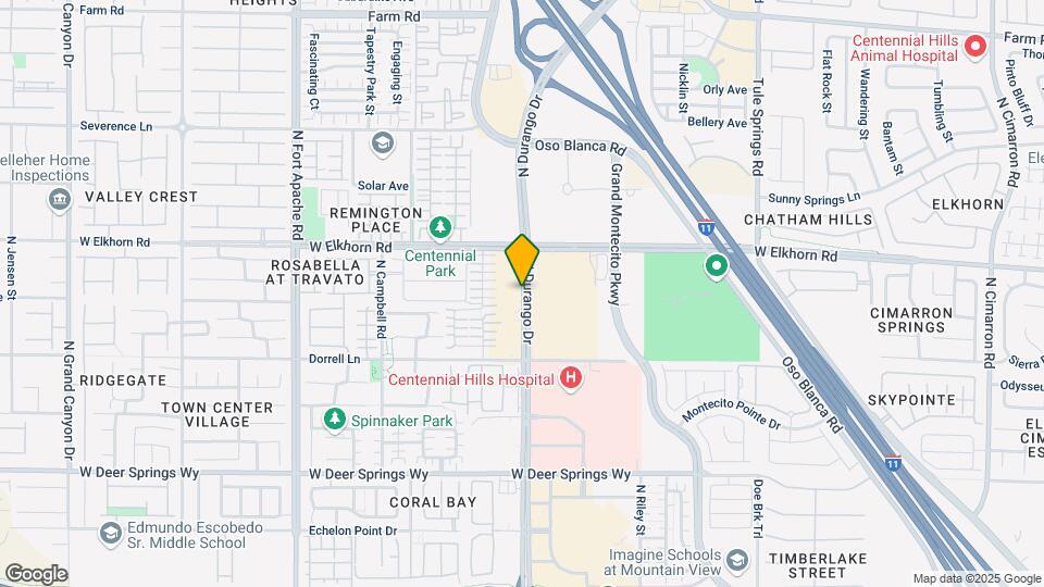 7119 N Durango Dr Map and Location Details