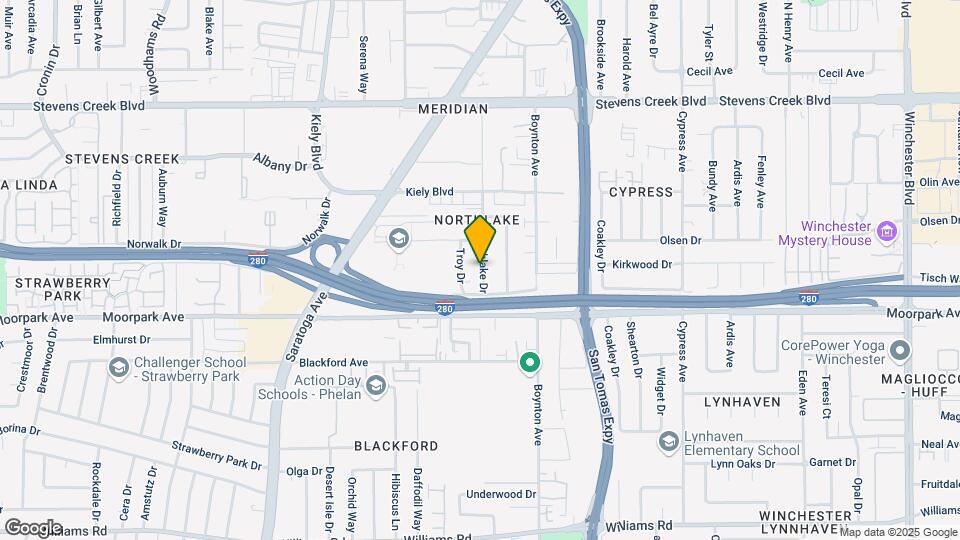 545 Northlake Dr Map and Location Details