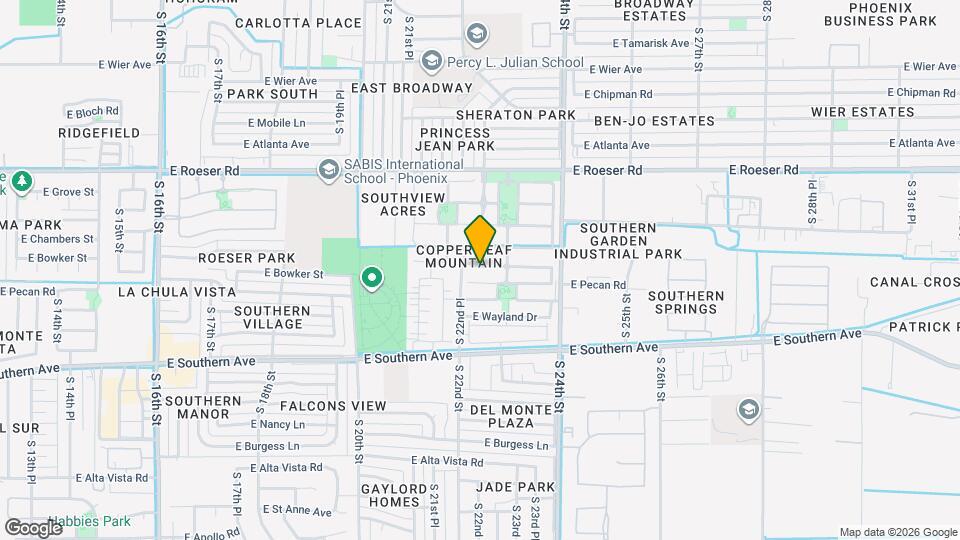 2225 E Sunland Ave Map and Location Details