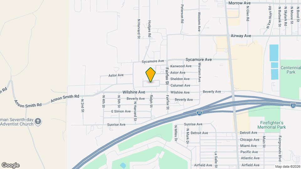 755 Vista Grande Dr Map and Location Details