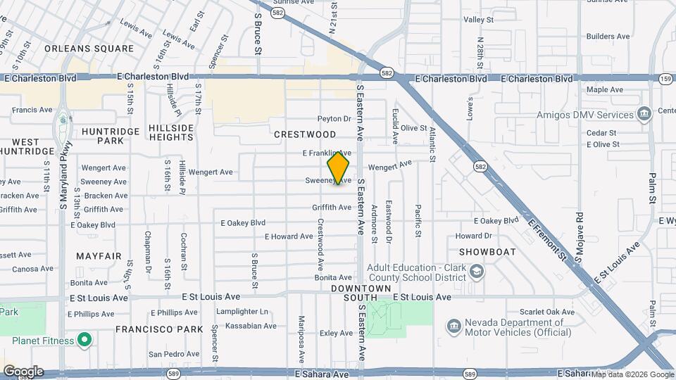 2017 Bracken Ave Map and Location Details