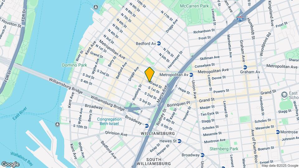 296 Grand St Map and Location Details