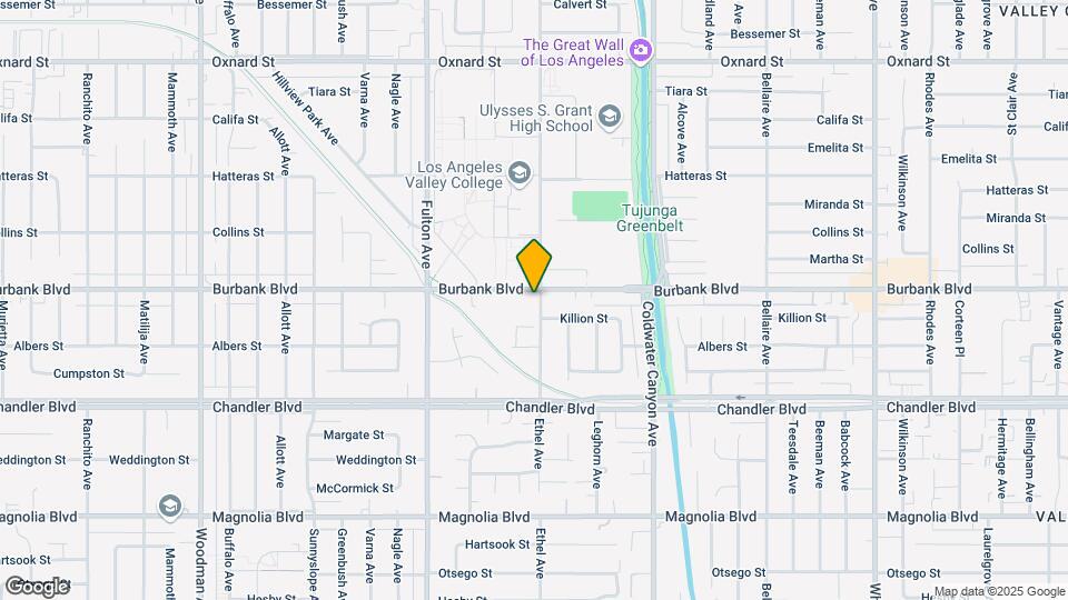 13100 Burbank Blvd Mapa y Detalles de la Ubicación