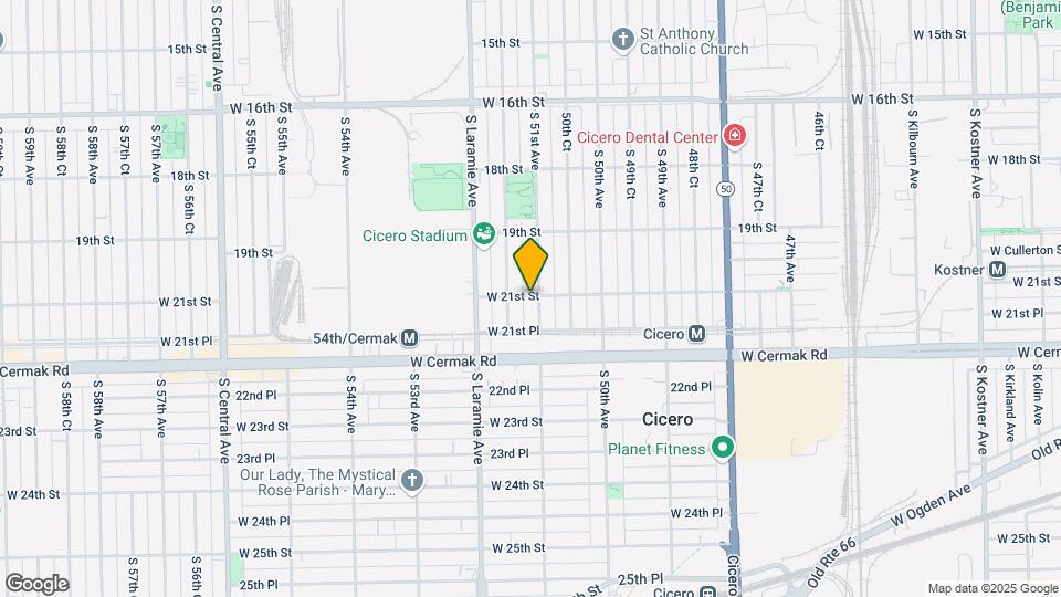 5107 W 21st St Map and Location Details