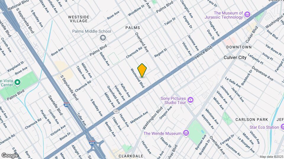 3736 Westwood Blvd Map and Location Details