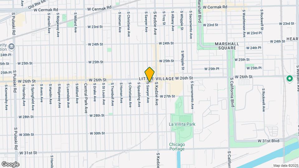 2615 S Sawyer Ave Map and Location Details