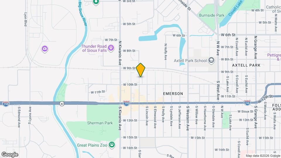 116 S Garfield Ave Map and Location Details