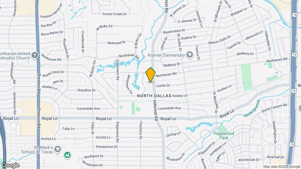 11107 Hillcrest Rd Map and Location Details