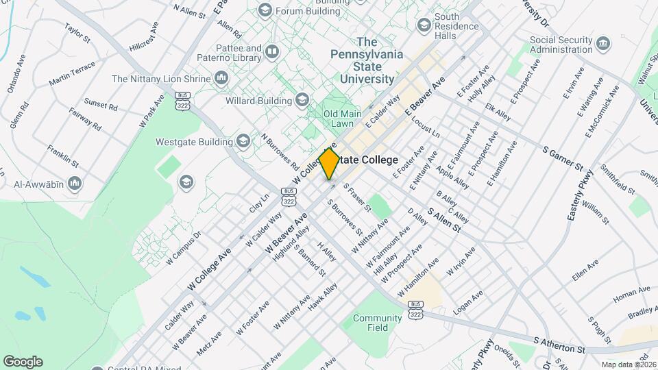 225 W Beaver Ave Map and Location Details