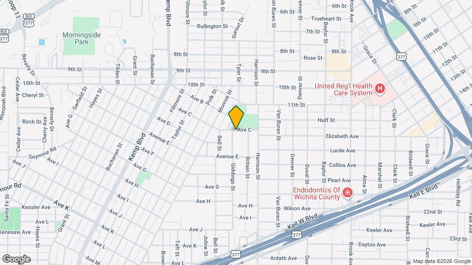 1301 Giddings St Map and Location Details