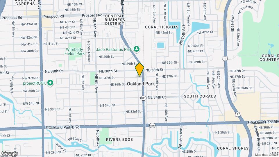 3684 NE 11th Ave Mapa y Detalles de la Ubicación