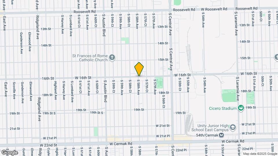 1601 S 58th Ave Map and Location Details