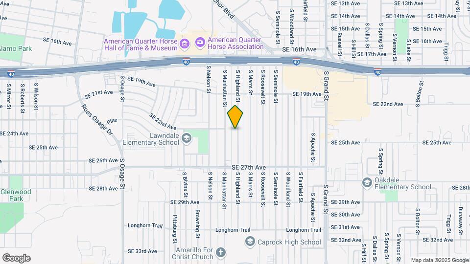 1936 S Highland St Map and Location Details