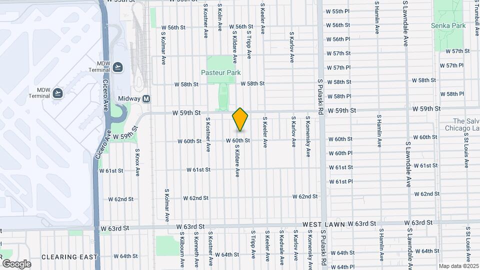 5949 S Kildare Ave Map and Location Details