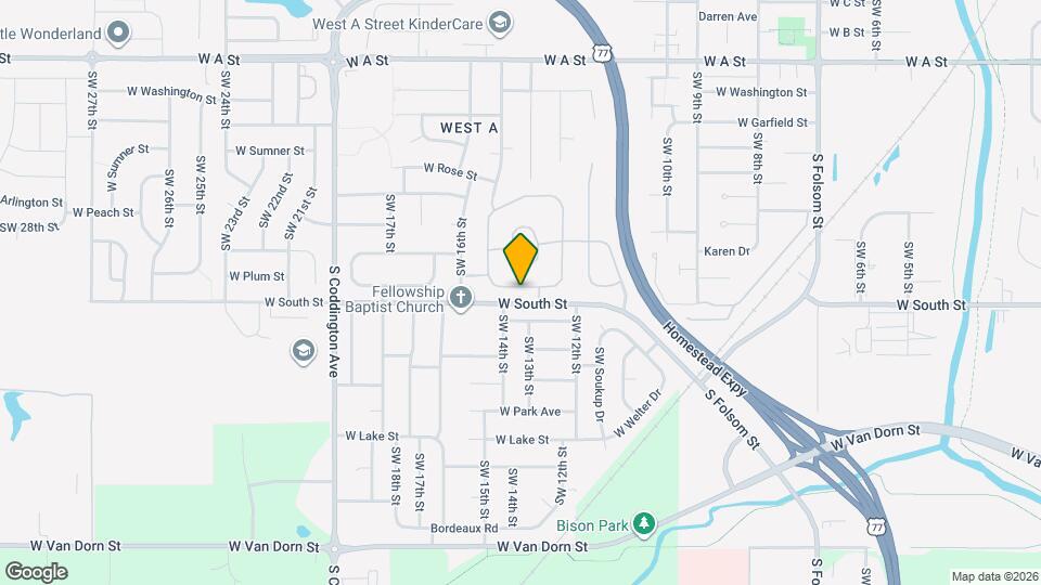 1319 W Plum St Mapa y Detalles de la Ubicación