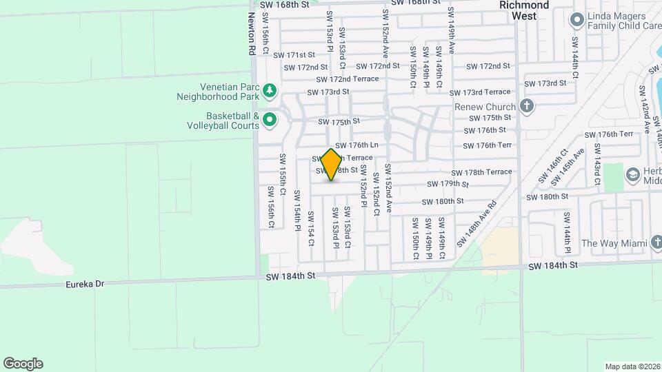 15366 SW 178th Terrace Map and Location Details