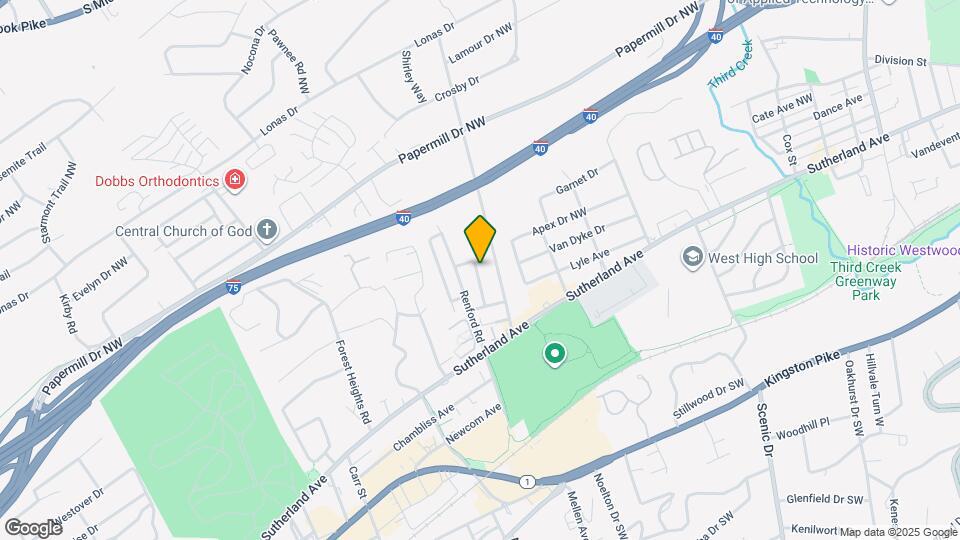 614 Hillview Rd Map and Location Details