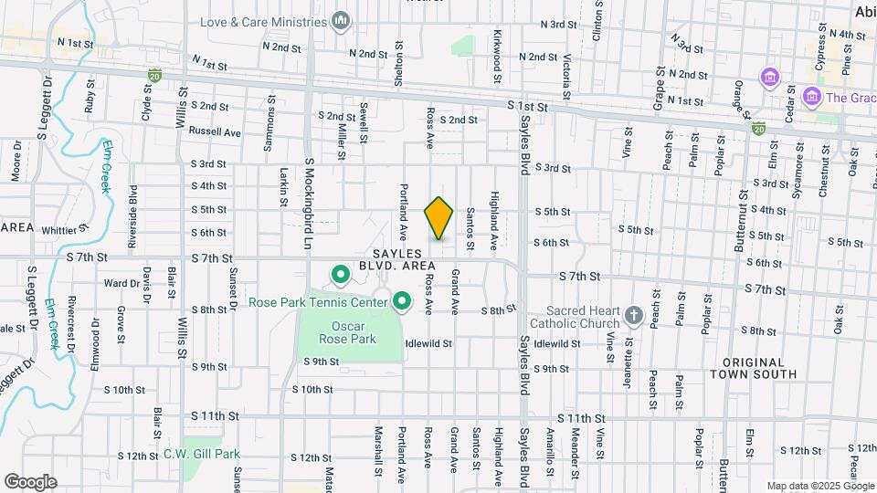625 Ross Ave Map and Location Details