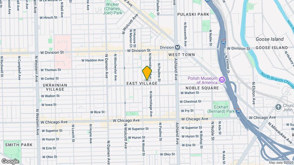 1744 W Augusta Blvd Map and Location Details