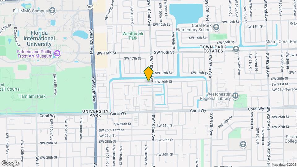 10208 SW 20th St Map and Location Details