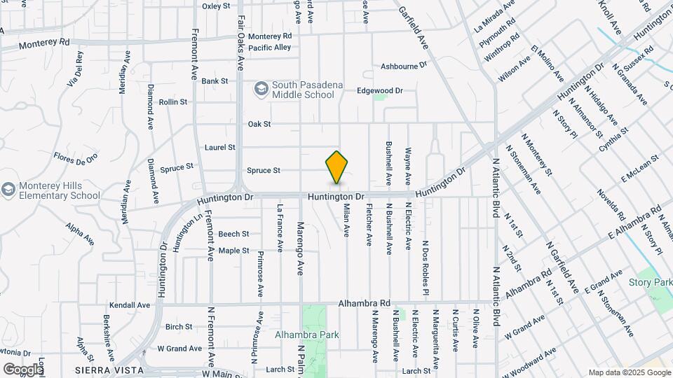 1744-1750 Huntington Dr Map and Location Details
