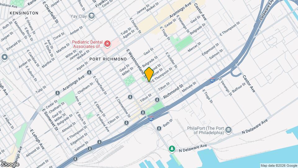 3289 E Thompson St, Unit 1st Floor Mapa y Detalles de la Ubicación