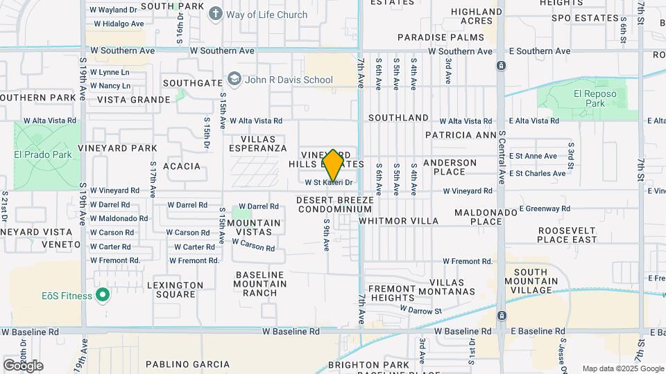 823 W St Kateri Ave Map and Location Details