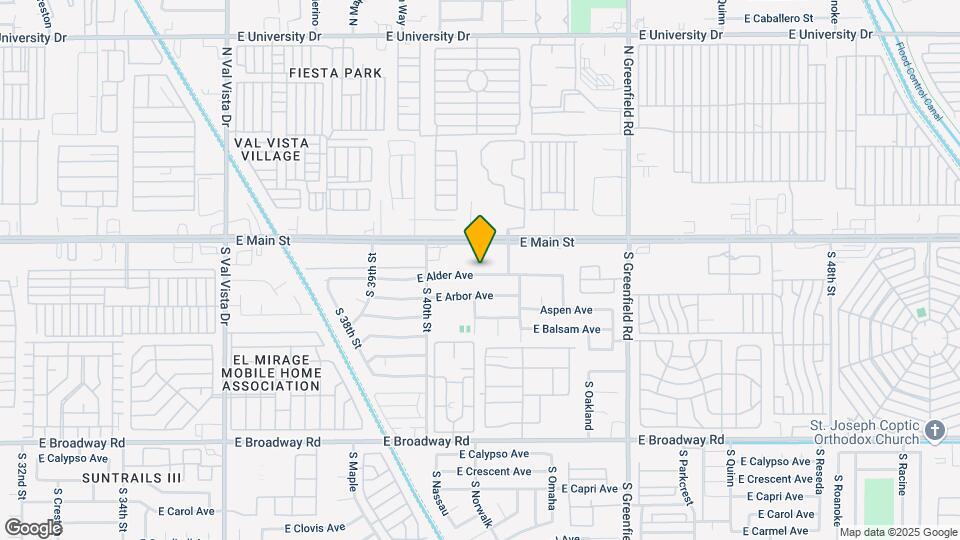 4106 E Alder Ave Map and Location Details
