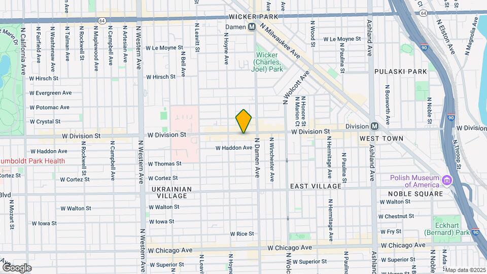 2029 W Division St Map and Location Details