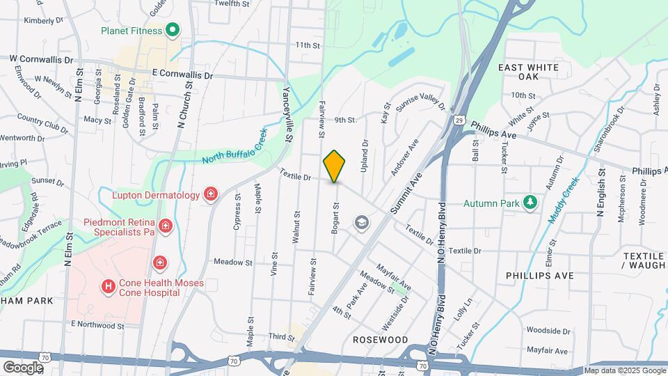 1421 Bogart St Mapa y Detalles de la Ubicación