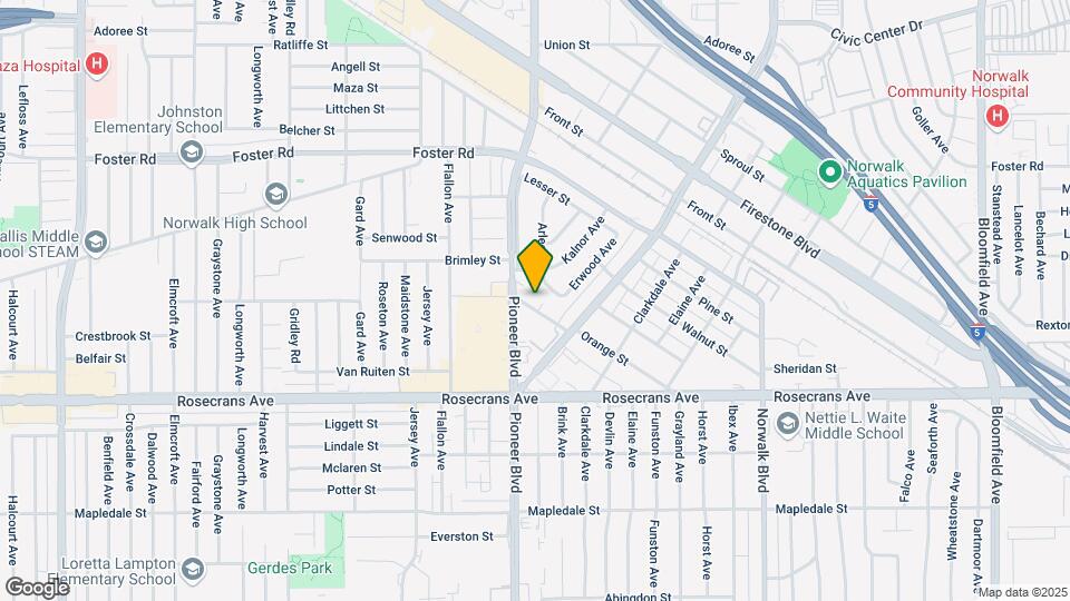 11821 Orange St Map and Location Details