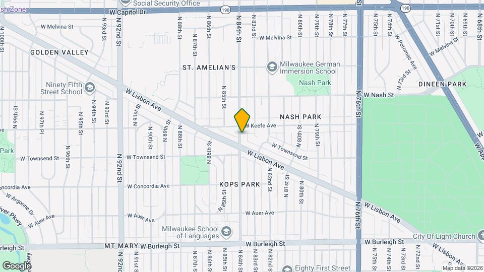 3456 N 84th St, Unit #1 Map and Location Details
