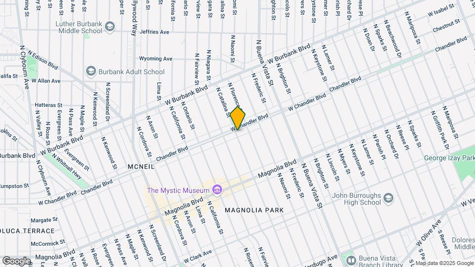1040 N Catalina St Map and Location Details