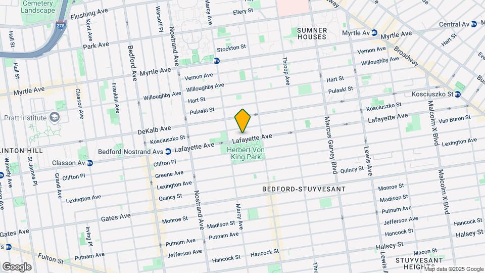 675 Lafayette Ave Mapa y Detalles de la Ubicación