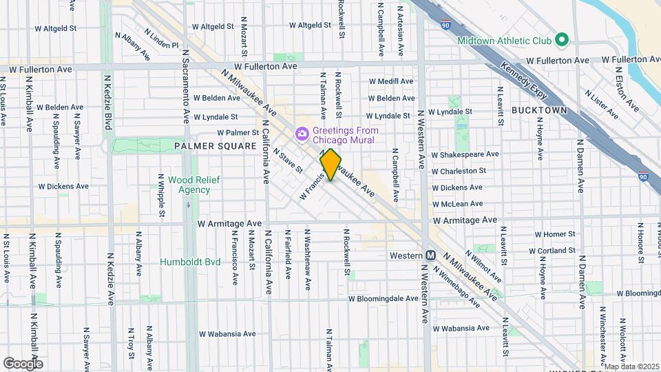 2128 N Bingham St Map and Location Details