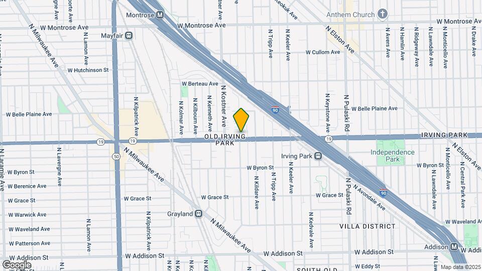 4009 N Lowell Ave Map and Location Details