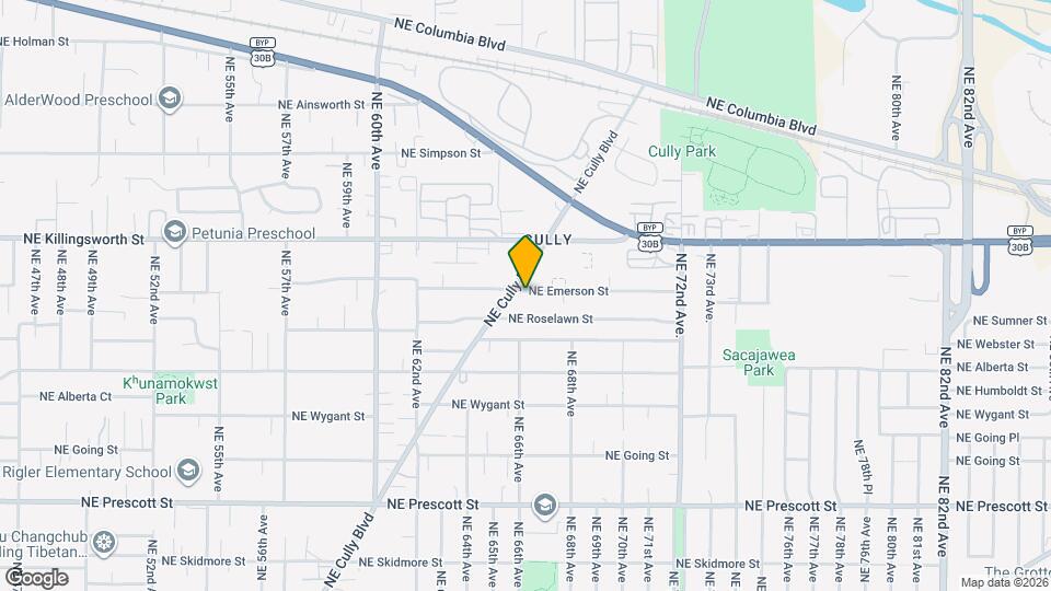 6604 NE Emerson St Map and Location Details