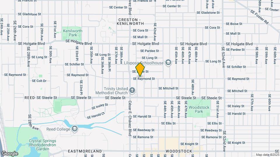4005 SE Ramona St Map and Location Details