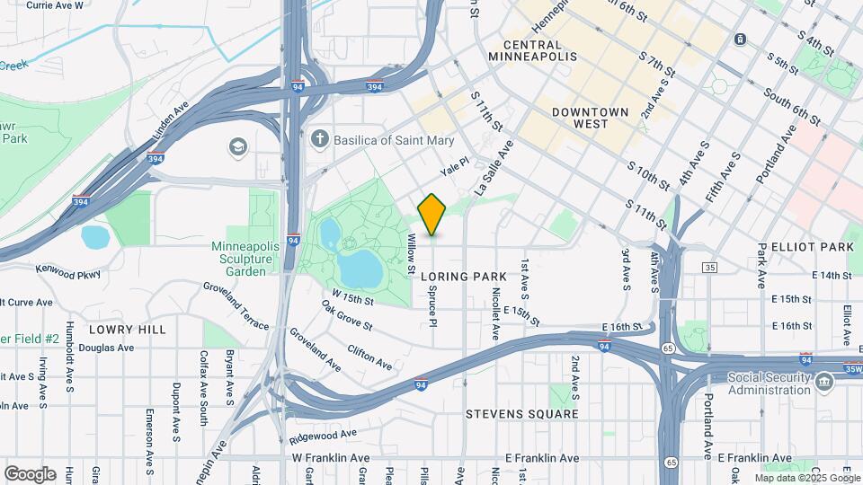 210 W Grant St Map and Location Details